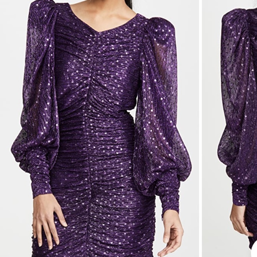 For Love & Lemons La Villette Purple Dress